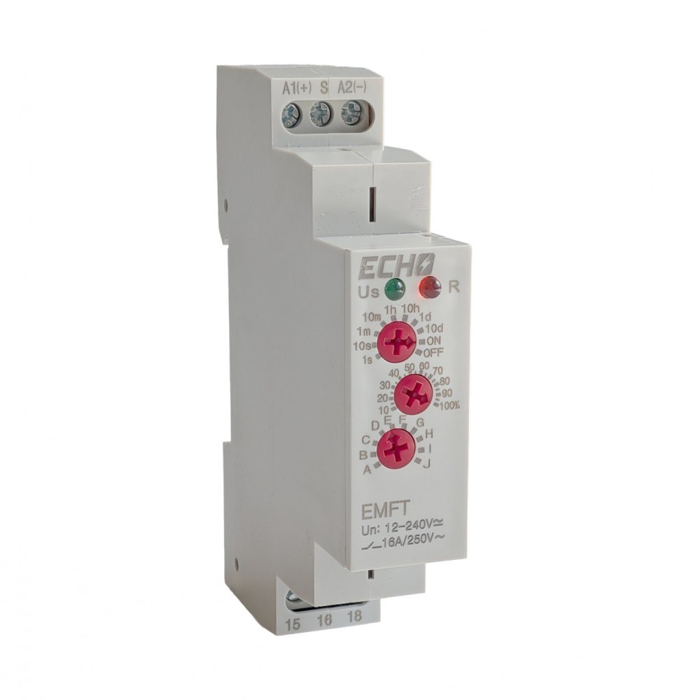 Deligo | EMFT | 12-240V AC/DC Multi Function Timer | 16A 1 12-240V AC/DC Multi Function Timer