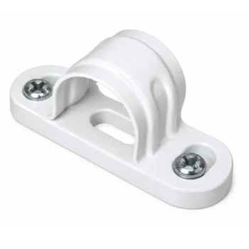 25mm Steel Spacer Bar Saddles White
