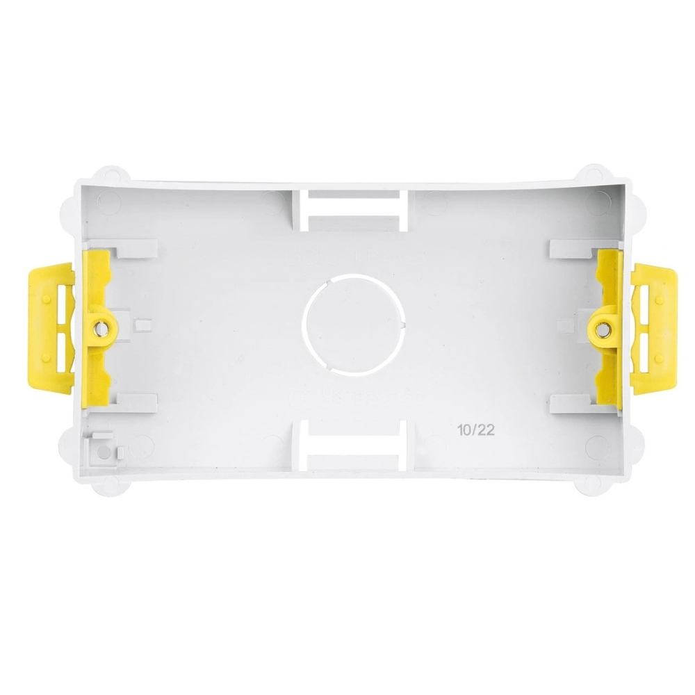 Deta | DB2548 | 2 Gang 35mm Dry Lining Box | Lipless Trimless 1 Deta DB2548 2 Gang Lipless Trimless Dry Lining Box