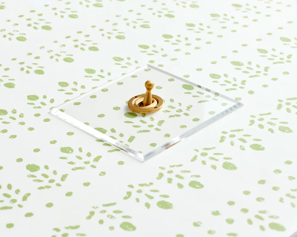 Forbes & Lomax | 1GIN | 1 Gang Intermediate Dolly Switch | Invisible with Brass 1 Forbes & Lomax 1GIN 1 Gang Intermediate Dolly Switch - Invisible Plate with Brass