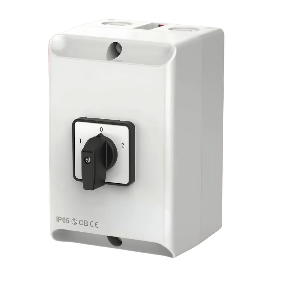 FuseBox | FCO2P063 | AC Changeover Switch | 2 Pole | 63A | IP65 1 FuseBox AC Changeover Switch 2 Pole IP65