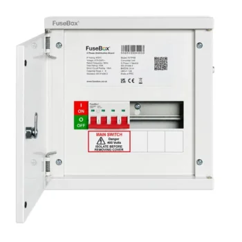 FuseBox HTPN02 2 Way Horizontal TPN Distribution Board