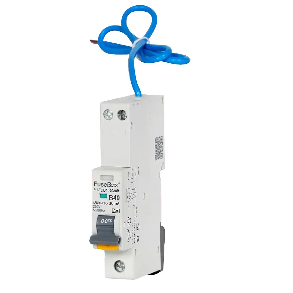 FuseBox | MAFDD103230B | Mini 10kA AFDD | Type A | B Curve | 32A 1 FuseBox MAFDD103230B 32A Mini 10kA AFDD