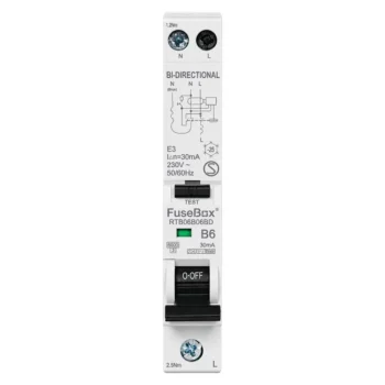FuseBox | RTB06B50BD | Type B Bidirectional RCBO | 30mA | 50A