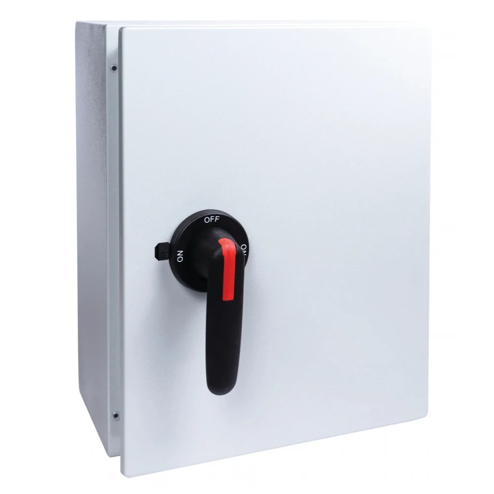Niglon | MS400MC | 400A 4 Pole Enclosed Manual Changeover Switch | Mild Steel 1 Niglon MS400MC 400A 4 Pole Changeover Switch