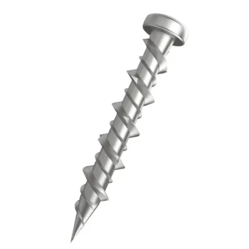 Orbix | OBX-WALL-6.5X32-100 | WallBite No Plug Fixing Screw | 6.5 x 32mm | Chrome | 100 Pack