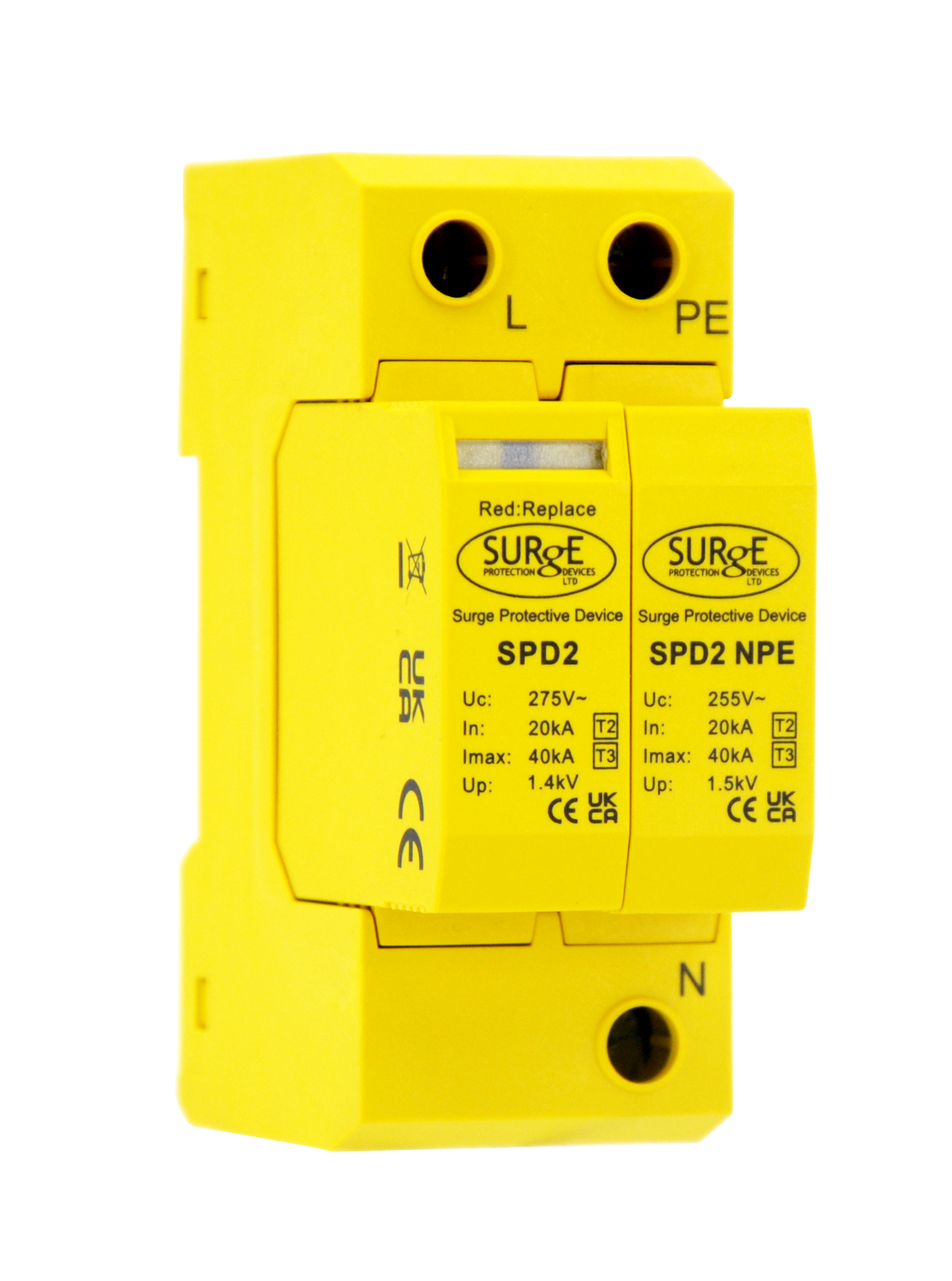 Surge Protection Devices | SPD2 | Type 2 & 3 Single Phase SPD | 40kA 1 SPD2 Type 2 & 3 Single Phase SPD