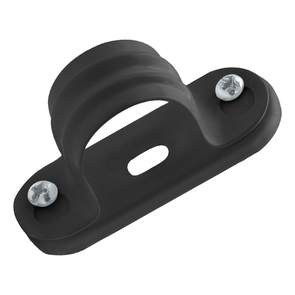 Unicrimp | QSBS20B | 20mm Metal Saddle Bar Spacer | Black | Pack of 10 1 20mm Metal Saddle Bar Spacer Black Pack of 10