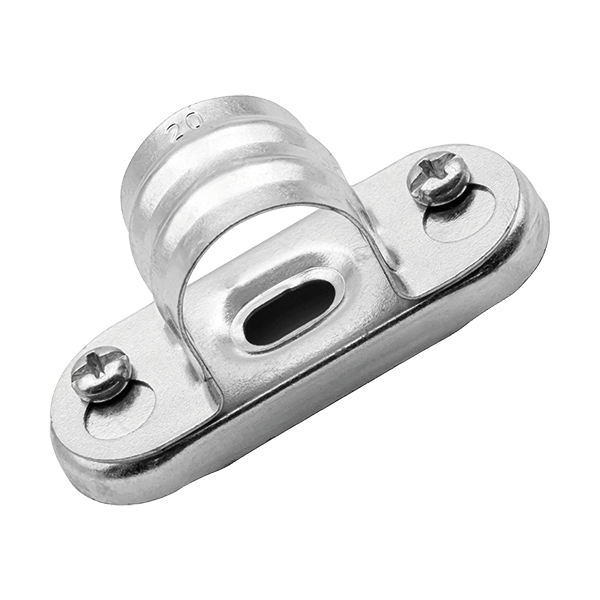 Unicrimp | QSBS25 | 25mm Metal Saddle Bar Spacer | Galvanised | Pack of 10 1 25mm Galvanised Metal Saddle Bar Spacer Pack of 10