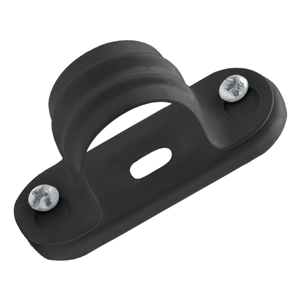 Unicrimp | QSBS25B | 25mm Metal Saddle Bar Spacer | Black | Pack of 10 1 25mm Metal Saddle Bar Spacer Black Pack of 10