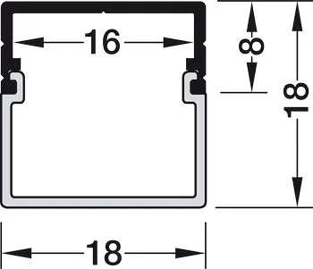 Hafele | 833.72.988 | Loox5 2192 Aluminium LED Profile | Rectangular | 2500mm 2 Hafele | 833.72.988 | Loox5 2192 Aluminium LED Profile | Rectangular | 2500mm