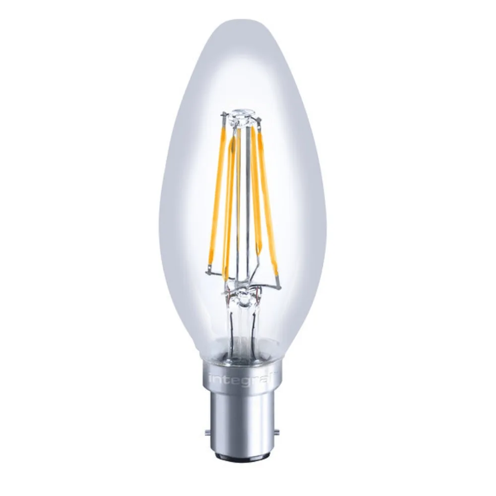 Integral LED | ILCANDB15D051 | B15 LED Candle Light Bulb | 3.4W | 2700K | 470lm | Dimmable | Clear 1 Integral LED B15 Dimmable Candle Light Bulb