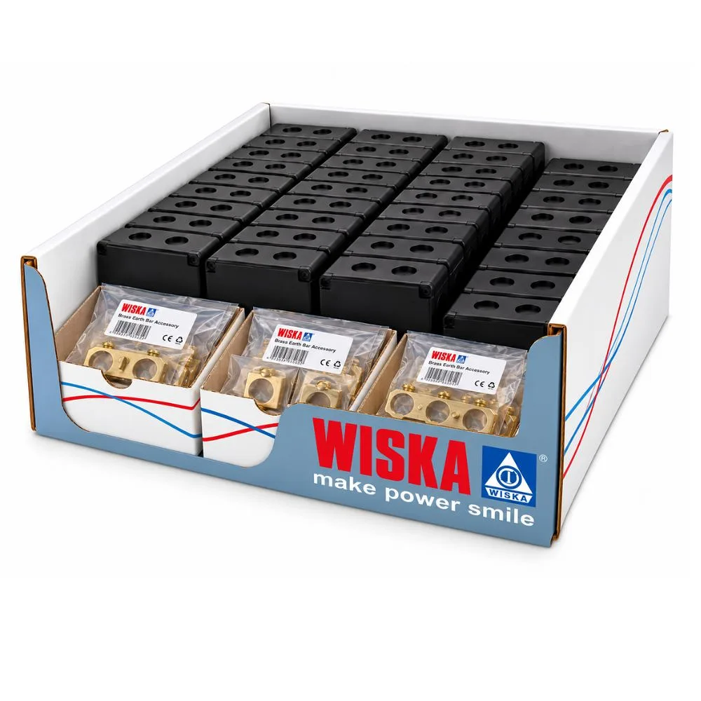 Wiska | COMBI Ready Pack Black | 72 x COMBI Junction Boxes (206, 308 & 310) with WAGO 221 Connectors + 10 Earthing Accessories 2 Wiska COMBI Ready Pack Black