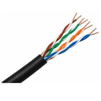 Securiflex Outdoor Cat6 UTP Cable 100m Black