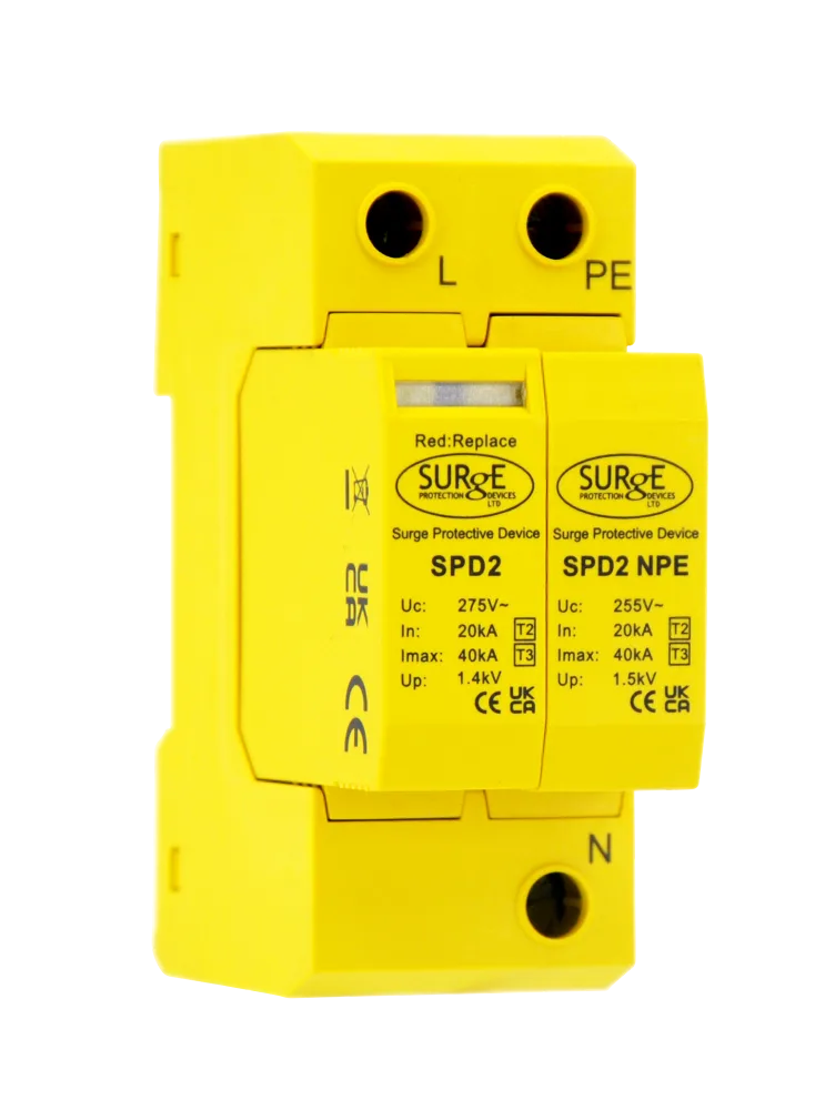 Surge Protection Devices | SPD2 | Type 2 & 3 Single Phase SPD | 40kA 1 SPD2 Type 2 & 3 Single Phase SPD