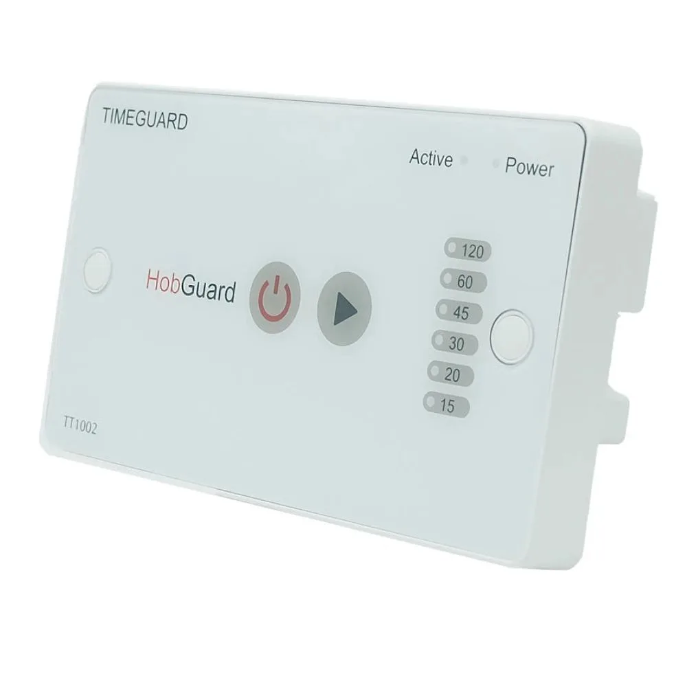 Timeguard | TT1002 | HobGuard 2 Gang 40A Hob Timer Switch | White Glass 4 Timeguard | TT1002 | HobGuard 2 Gang 40A Hob Timer Switch | White Glass